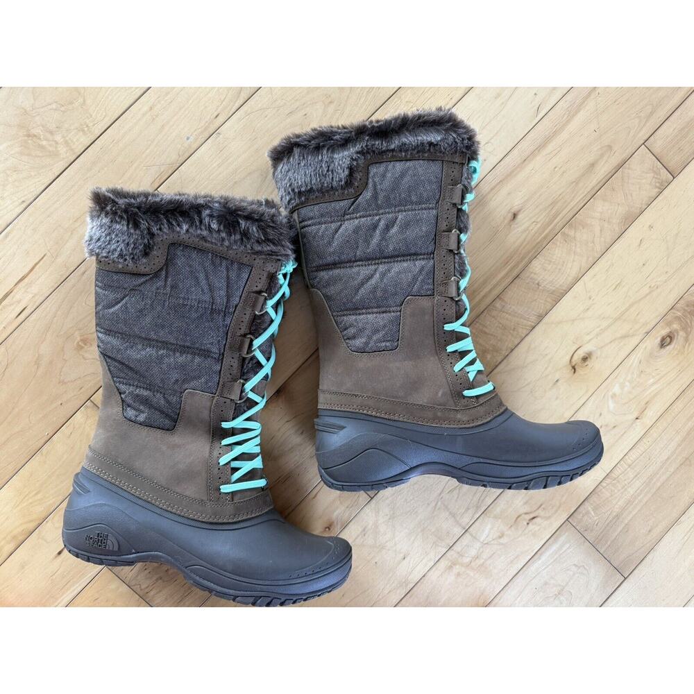 Women’s The North Face Shellista Waterproof Tall Boots Size 10.5 New Faux Fur